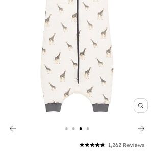 Kyte Baby Giraffe Print Sleep Bag Walker, Large 1.0 tog